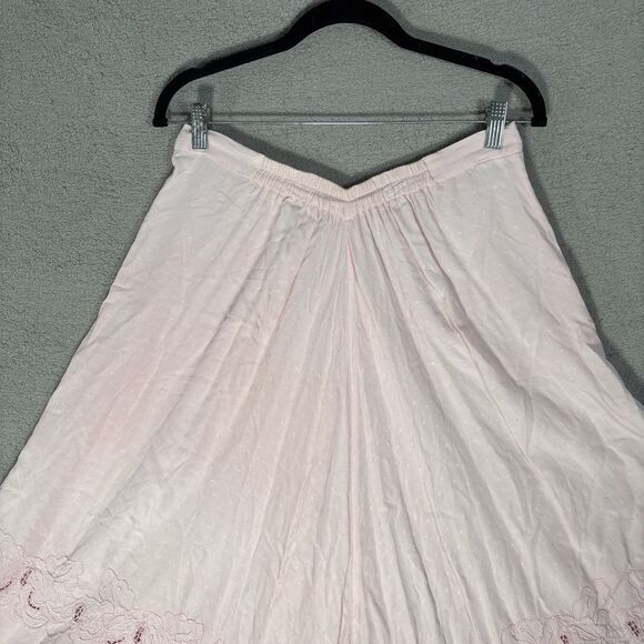 Vintage Bali Emerald Design Midi Skirt Womens Size M Pink Cottagecore Gypsy Boho - Picture 10 of 15